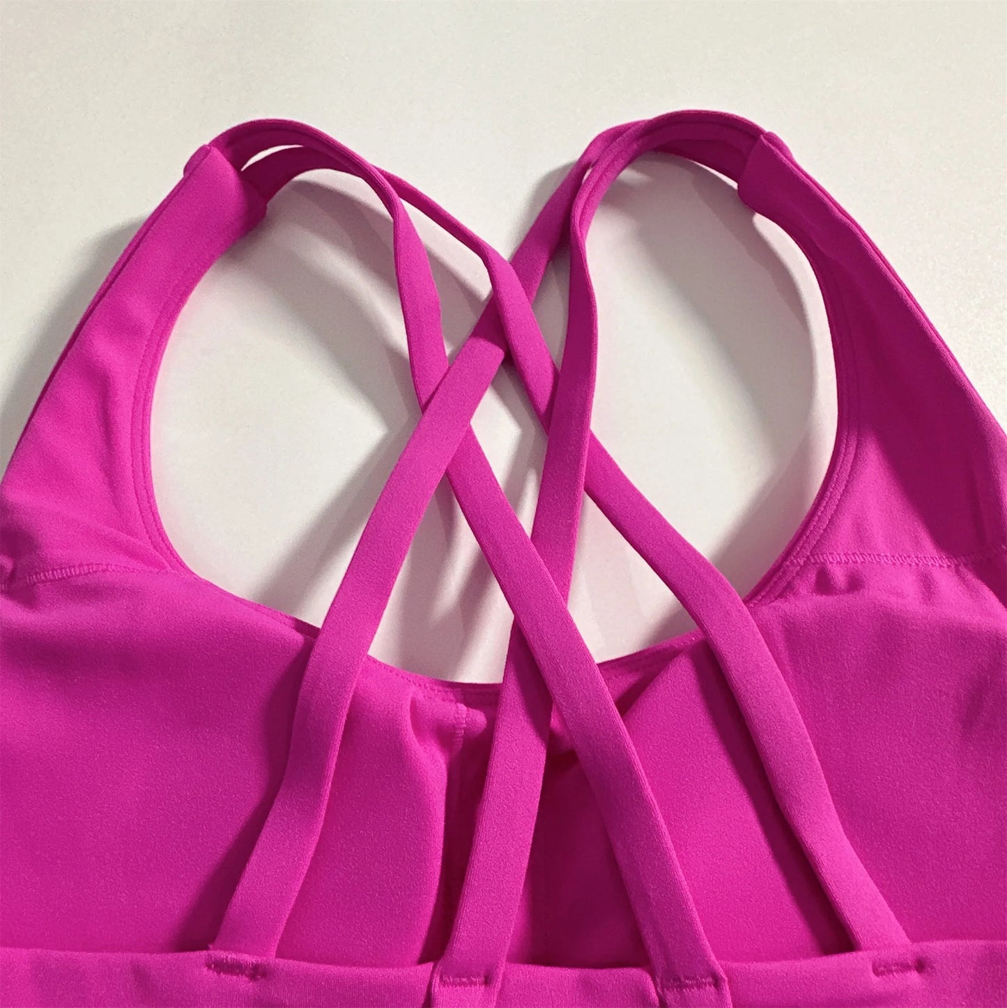 Conjunto de ginástica de cor sólida, sutiã fitness justo e macio, 2 peças, compressão, cintura alta, legging para exercícios, treino abrangente para corrida