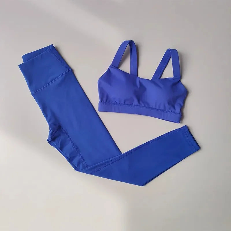 Conjunto de exercício sem costura feminino, sutiã esportivo, leggings de cintura alta, shorts, roupa de ginástica, roupas de treino, roupas esportivas