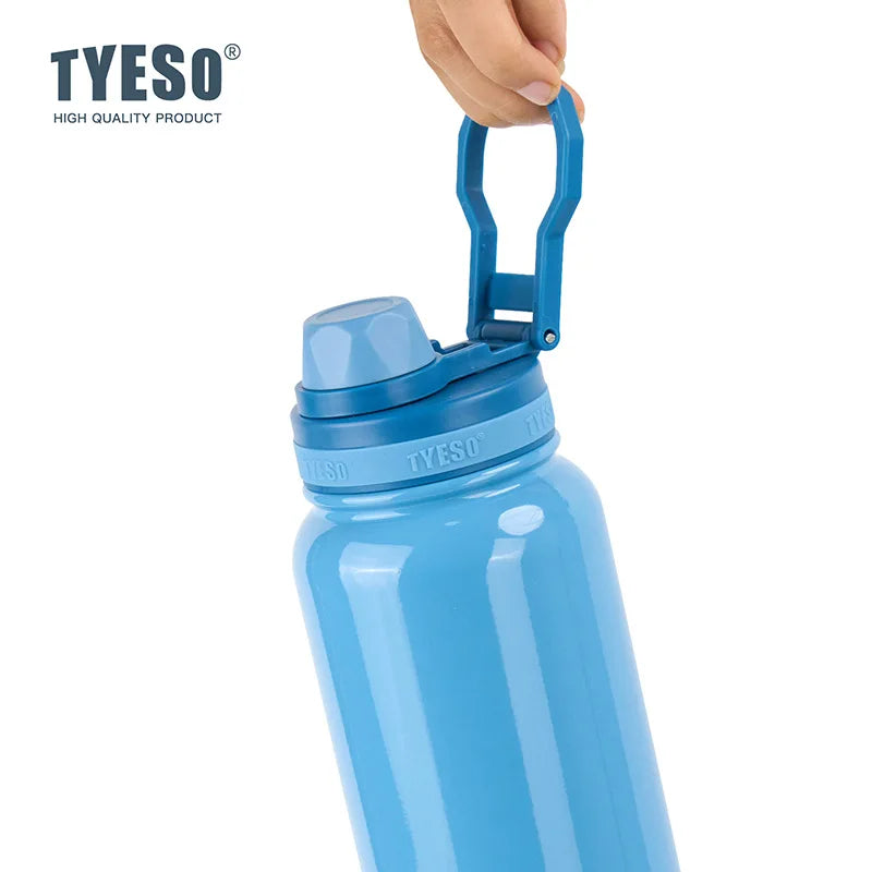 Garrafa térmica de aço inoxidável Tyeso, copo portátil esportivo a vácuo, mantém frio e quente, caneca térmica para carro, copo isolado