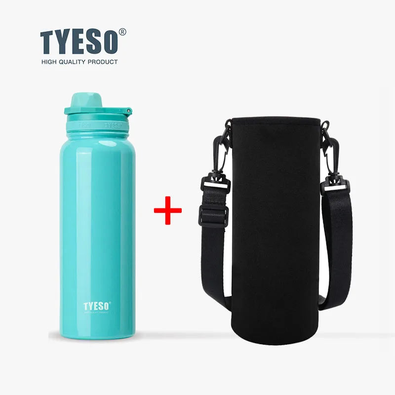 Garrafa térmica de aço inoxidável Tyeso, copo portátil esportivo a vácuo, mantém frio e quente, caneca térmica para carro, copo isolado