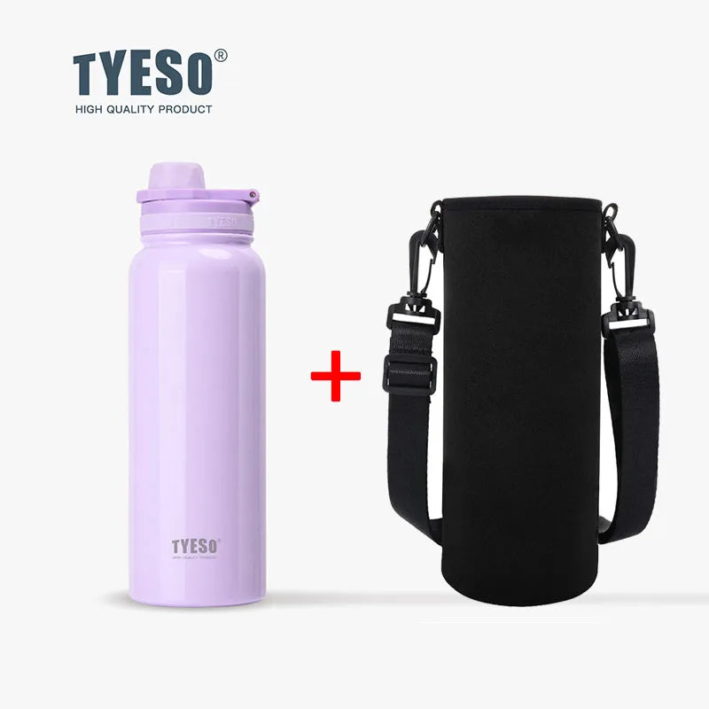 Garrafa térmica de aço inoxidável Tyeso, copo portátil esportivo a vácuo, mantém frio e quente, caneca térmica para carro, copo isolado