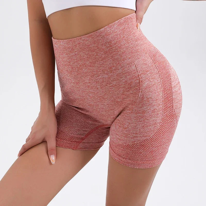 Shorts de treino femininos de cintura alta para levantamento de bumbum, meia-calça fitness para controle de barriga, academia, corrida, calças elásticas, roupa esportiva casual