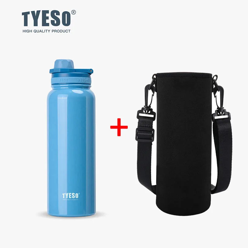 Garrafa térmica de aço inoxidável Tyeso, copo portátil esportivo a vácuo, mantém frio e quente, caneca térmica para carro, copo isolado